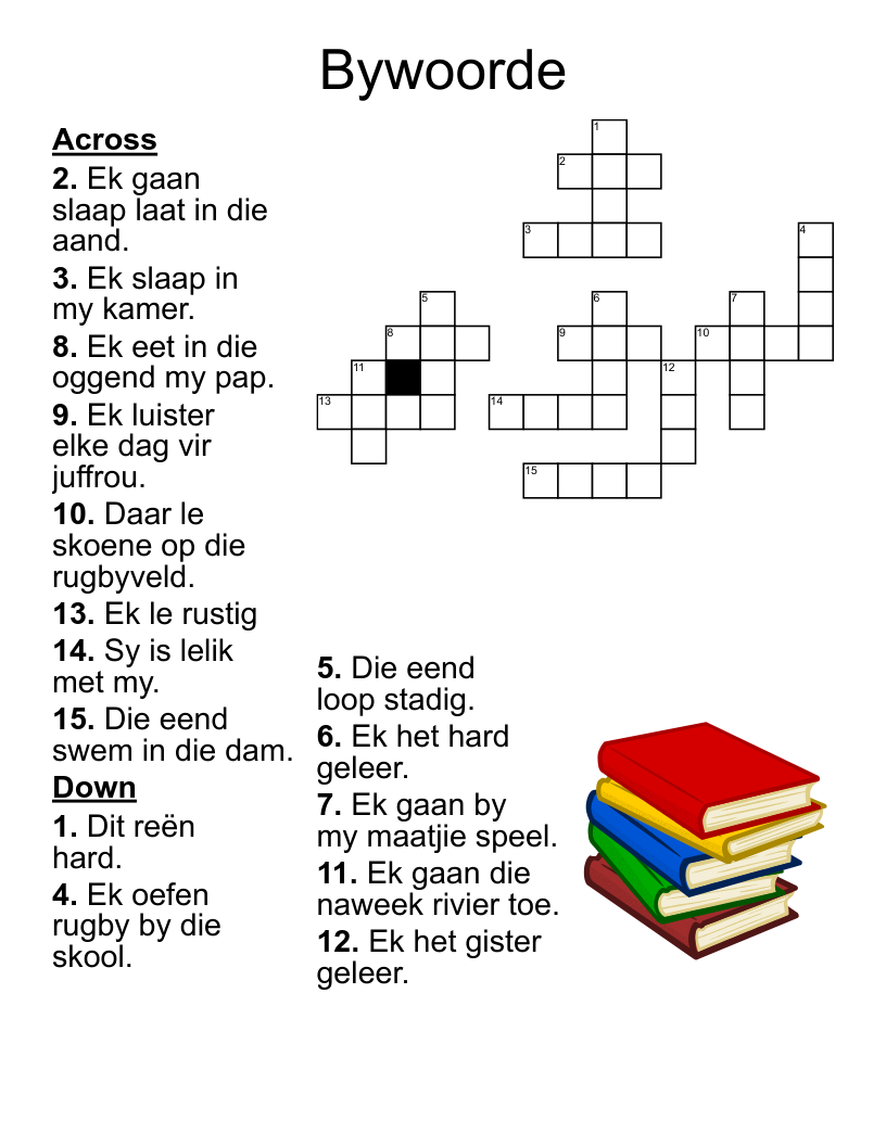 Bywoorde Crossword