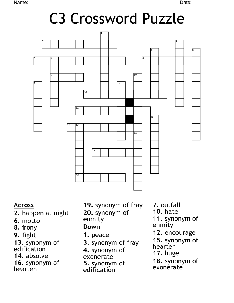 C3 Crossword Puzzle