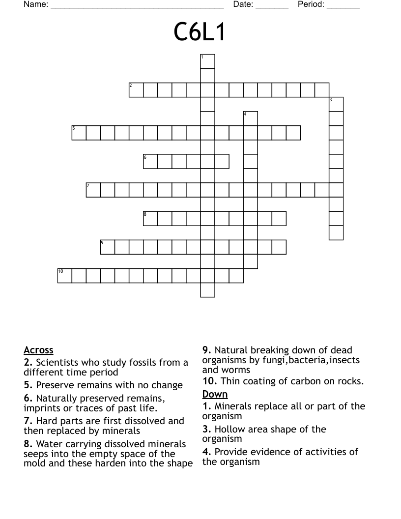 C6L1 Crossword