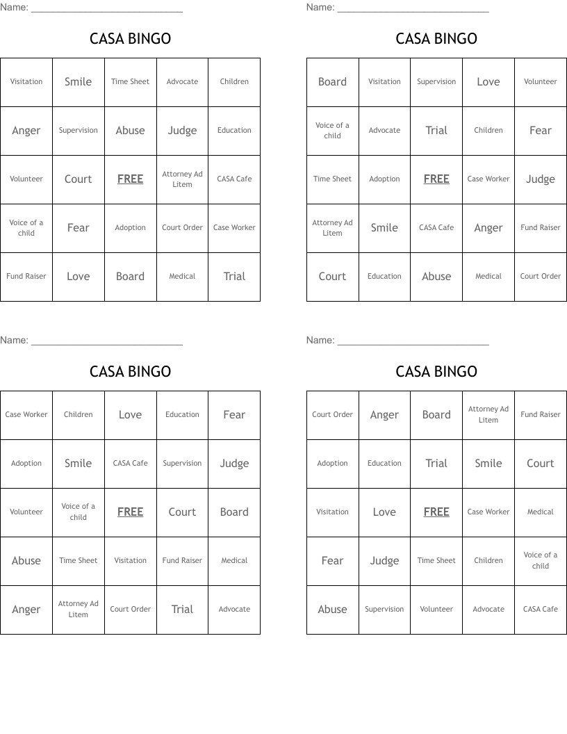 CASA BINGO