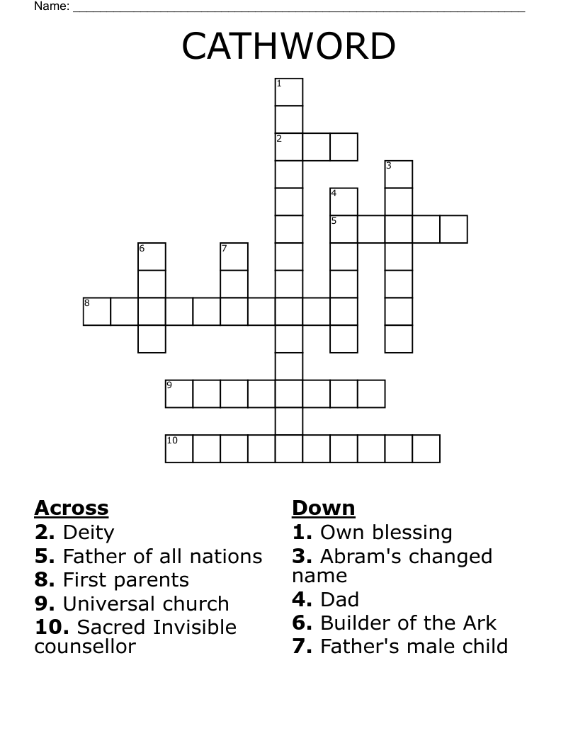 CATHWORD Crossword