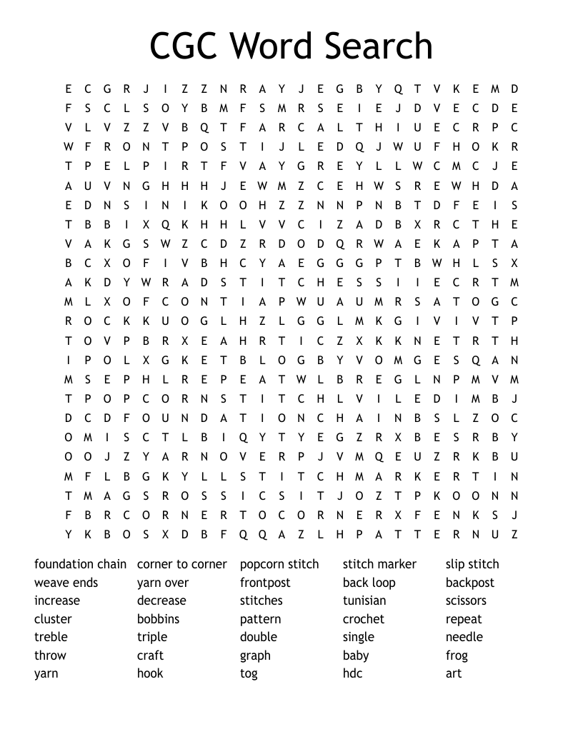 CGC Word Search