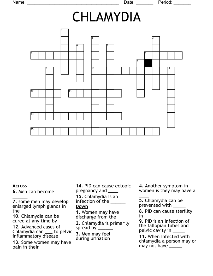CHLAMYDIA Crossword