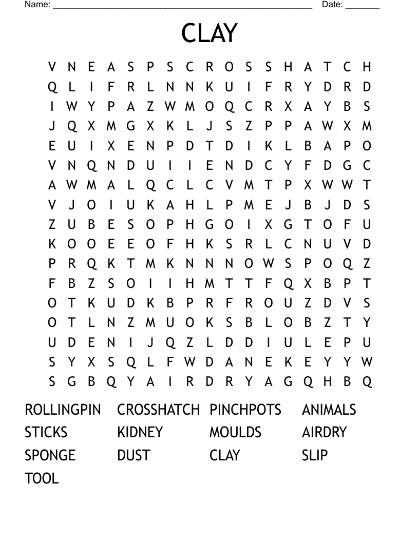 CLAY Word Search