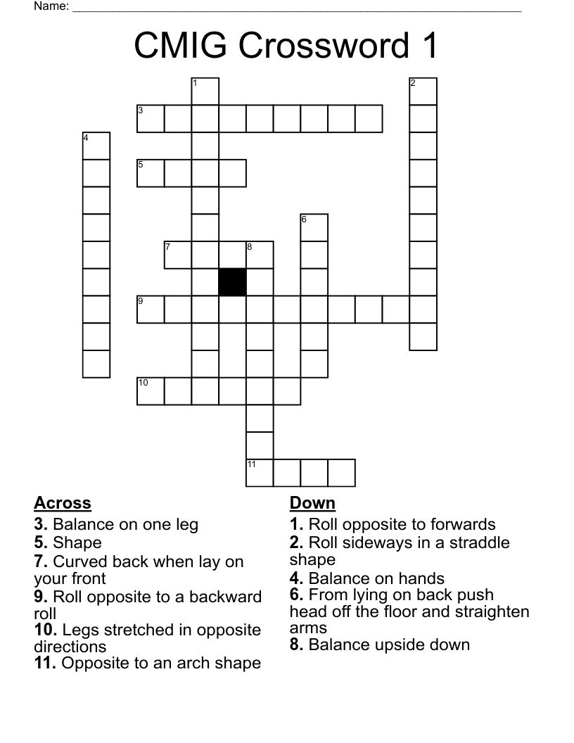CMIG Crossword 1