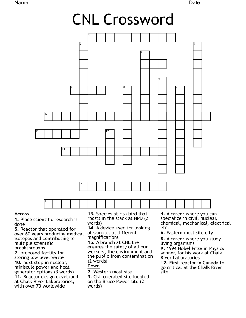 CNL Crossword
