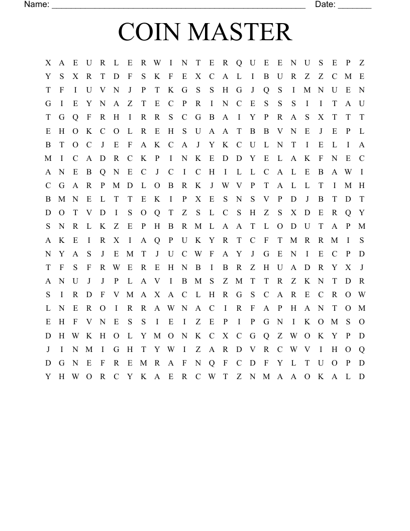 COIN MASTER Word Search