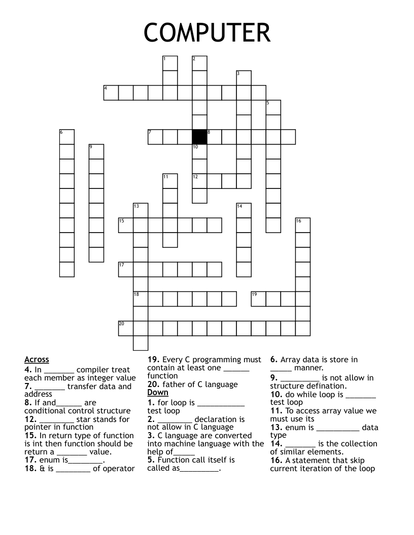 COMPUTER Crossword