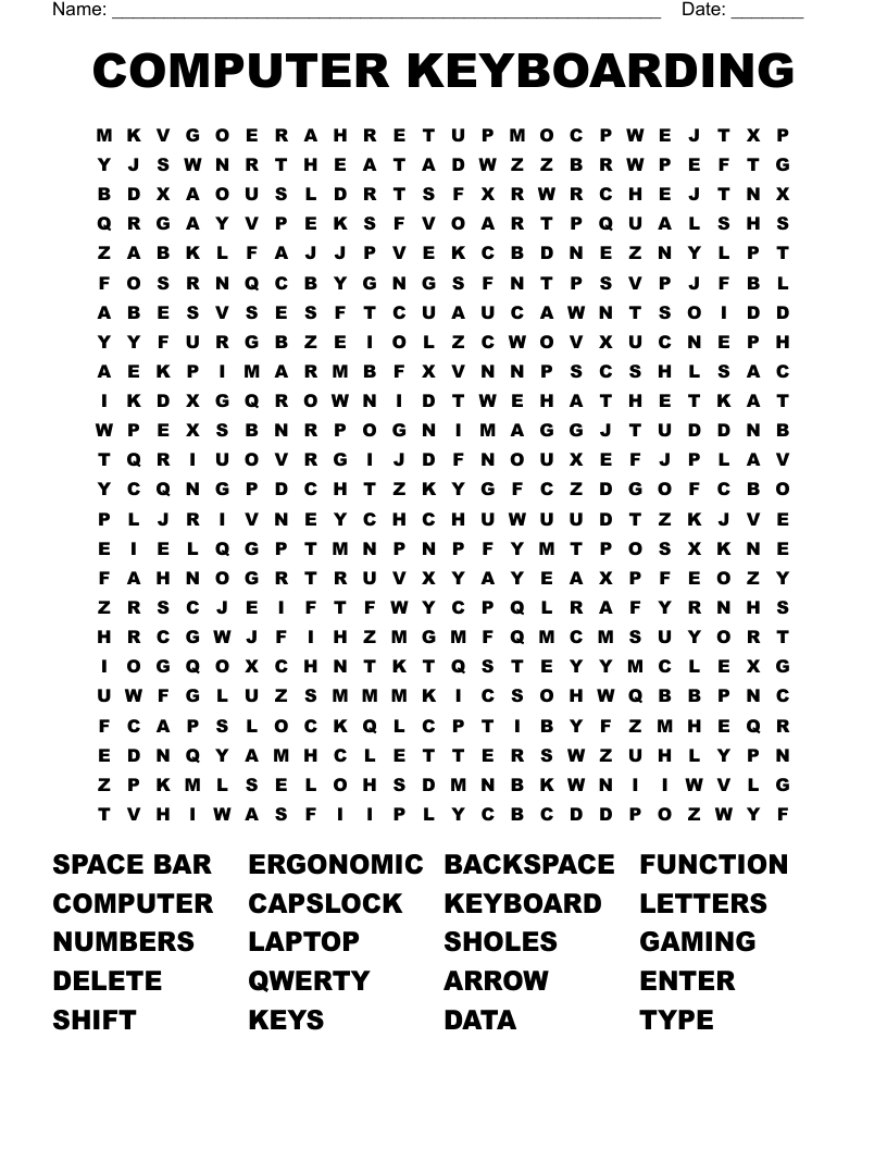 COMPUTER KEYBOARDING