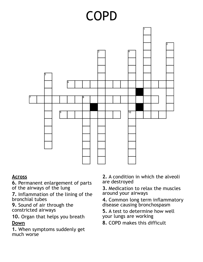 COPD Crossword