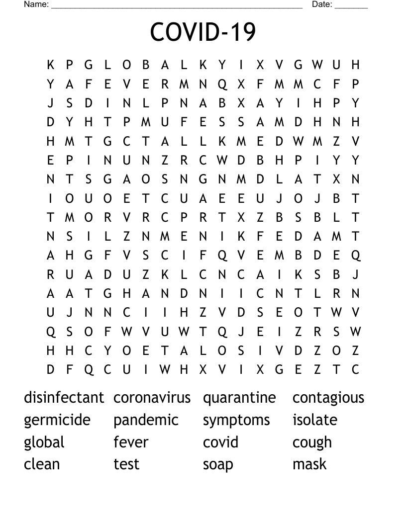 COVID-19 Word Search