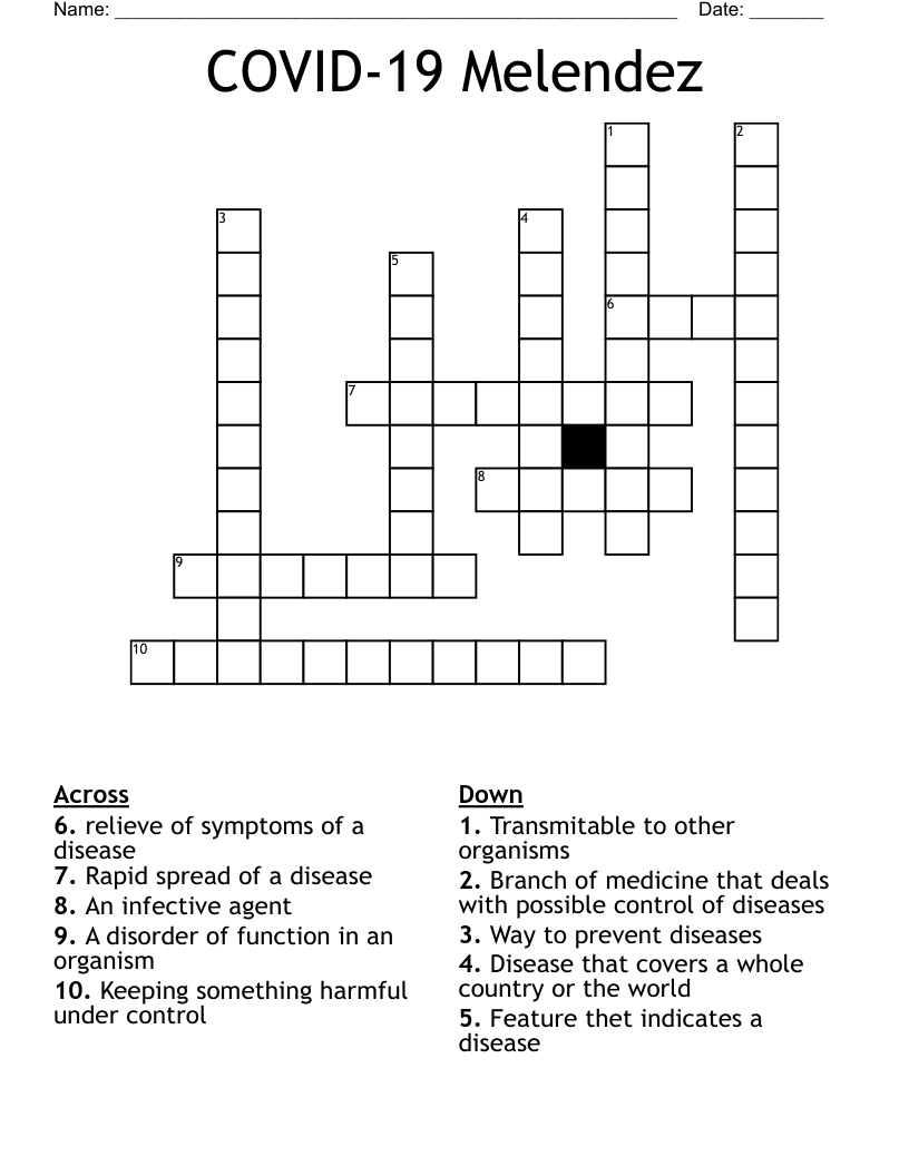 COVID-19 Melendez Crossword