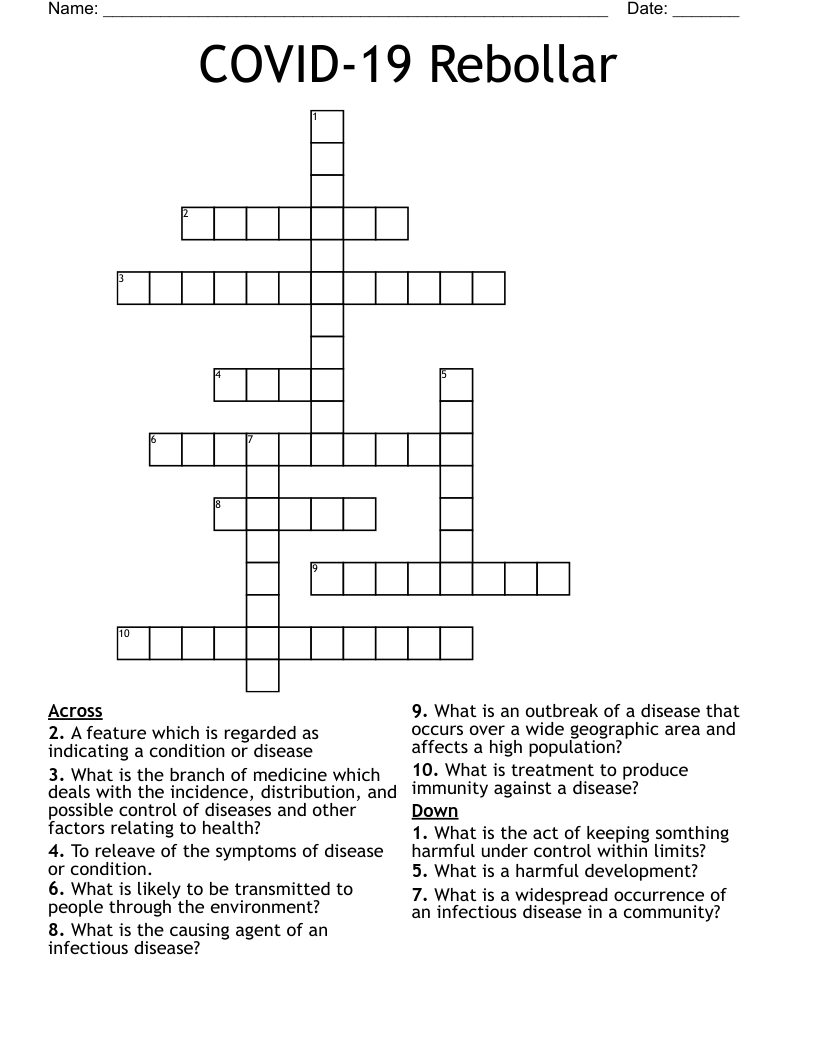 COVID-19 Rebollar Crossword