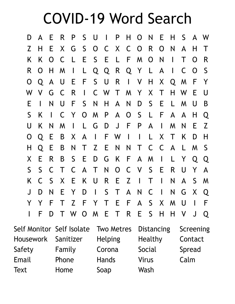 COVID-19 Word Search