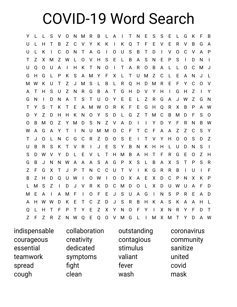 COVID-19 Word Search