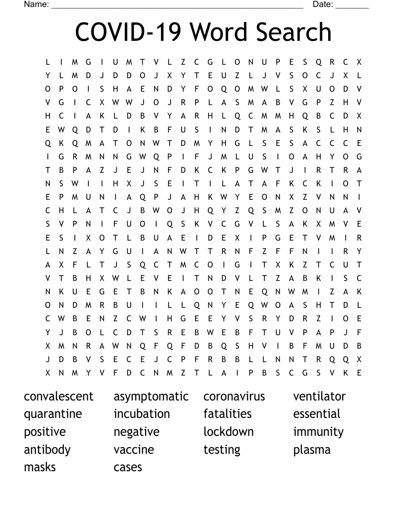 COVID-19 Word Search