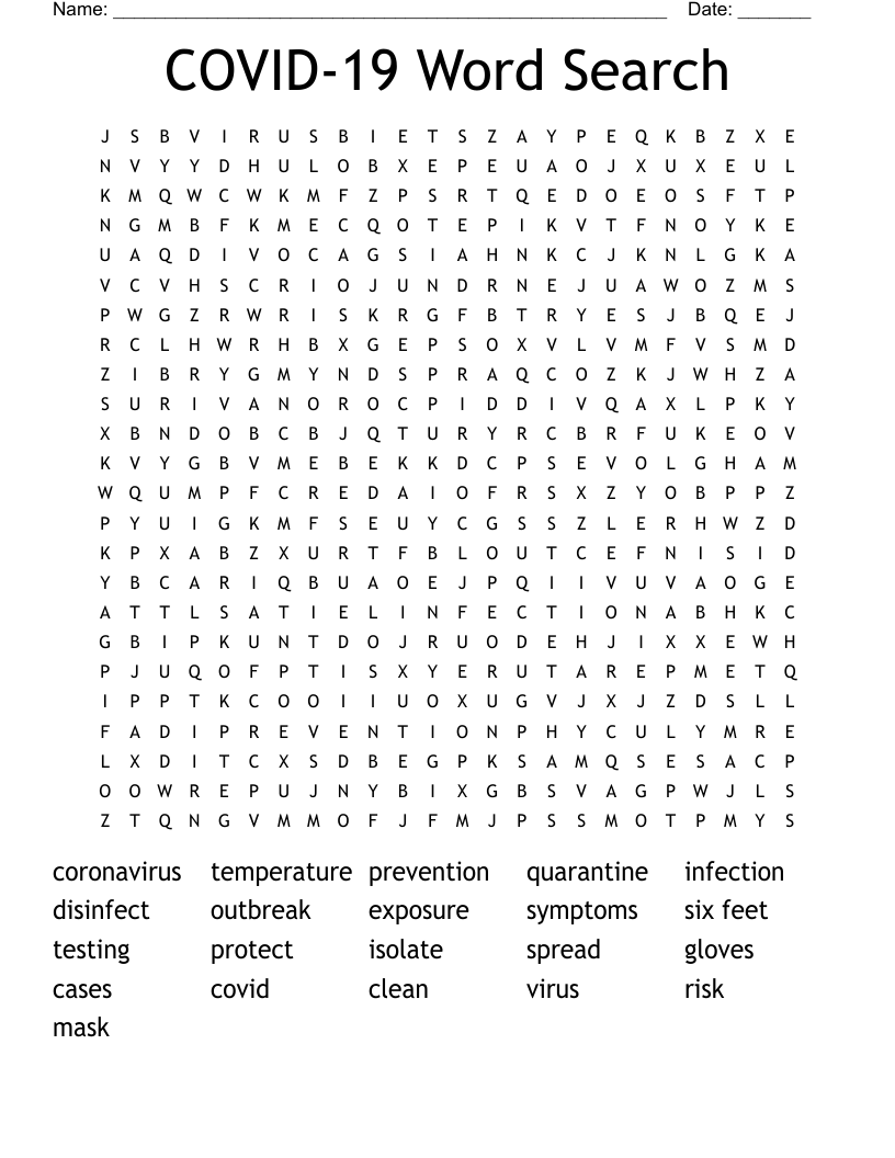 COVID-19 Word Search 