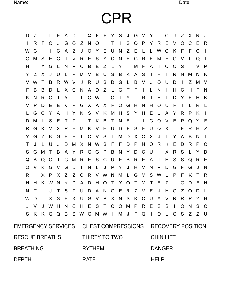 CPR Word Search