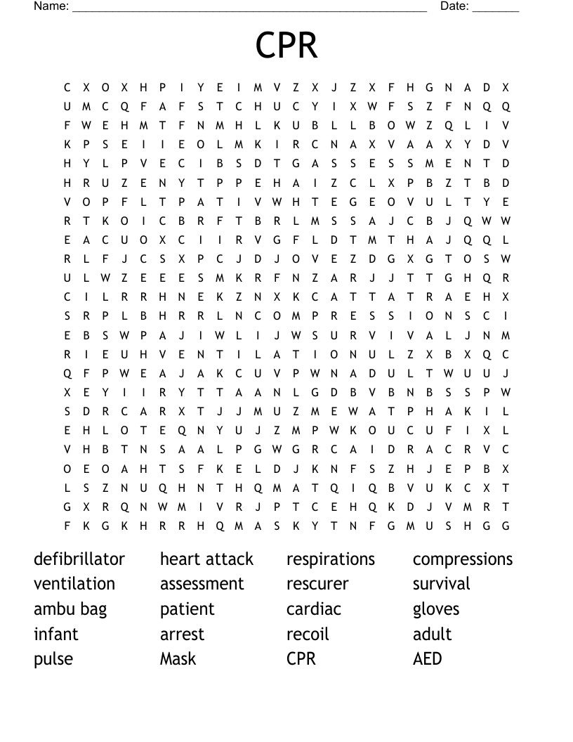 CPR Word Search