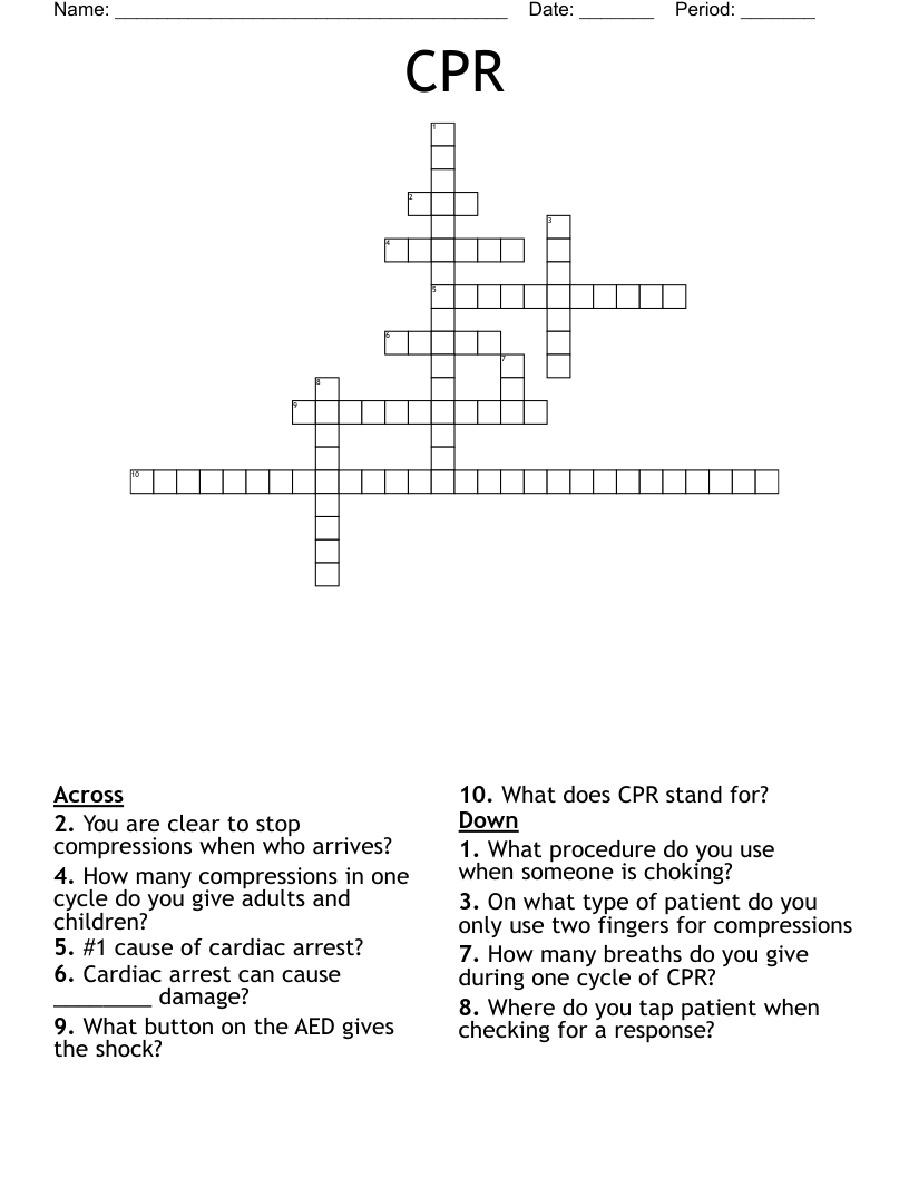 CPR  Crossword