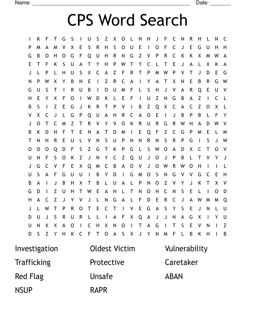 CPS Word Search