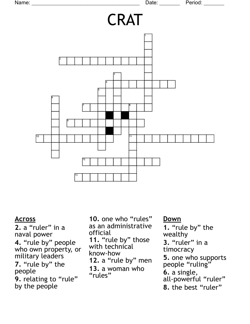 CRAT Crossword