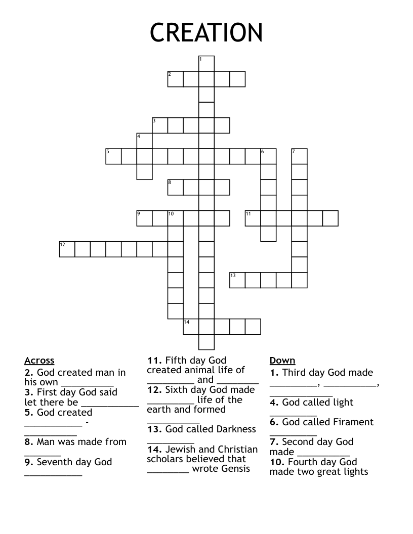 CREATION Crossword