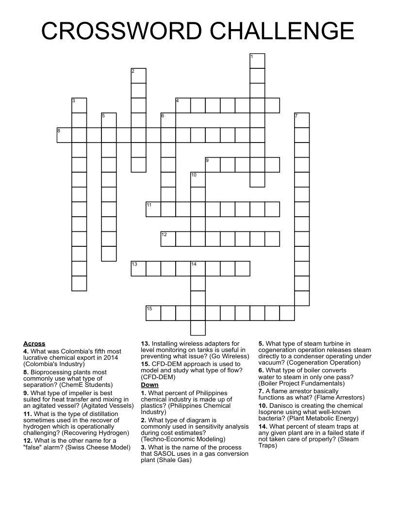 CROSSWORD CHALLENGE