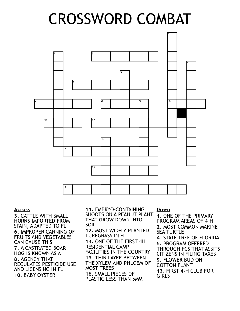 CROSSWORD COMBAT