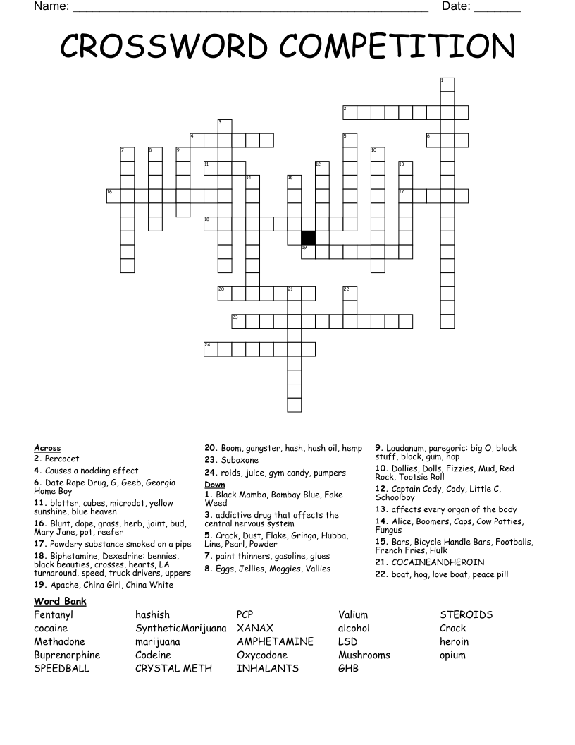 CROSSWORD COMPETITION