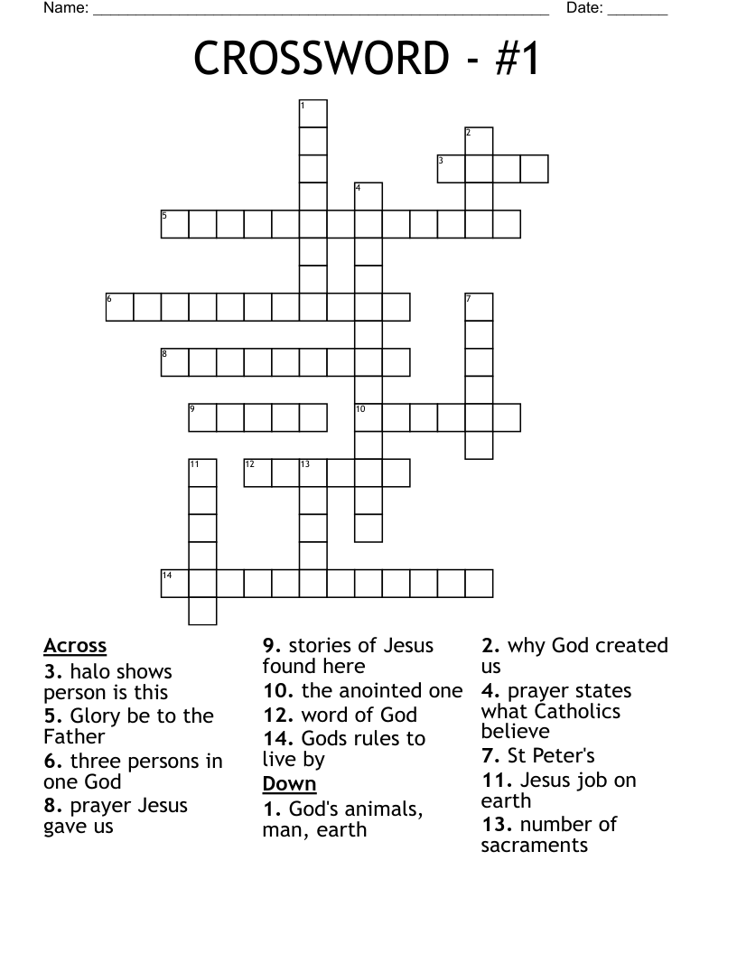 CROSSWORD - #1