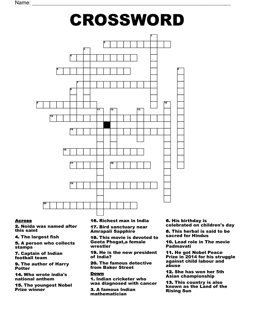 CROSSWORD 