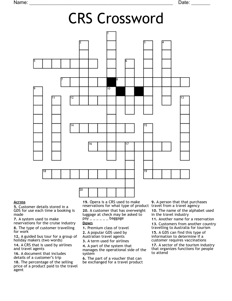 CRS Crossword