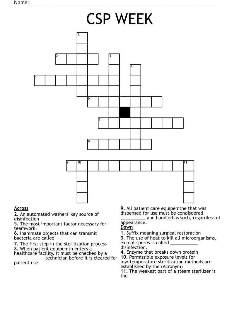 CSP WEEK Crossword