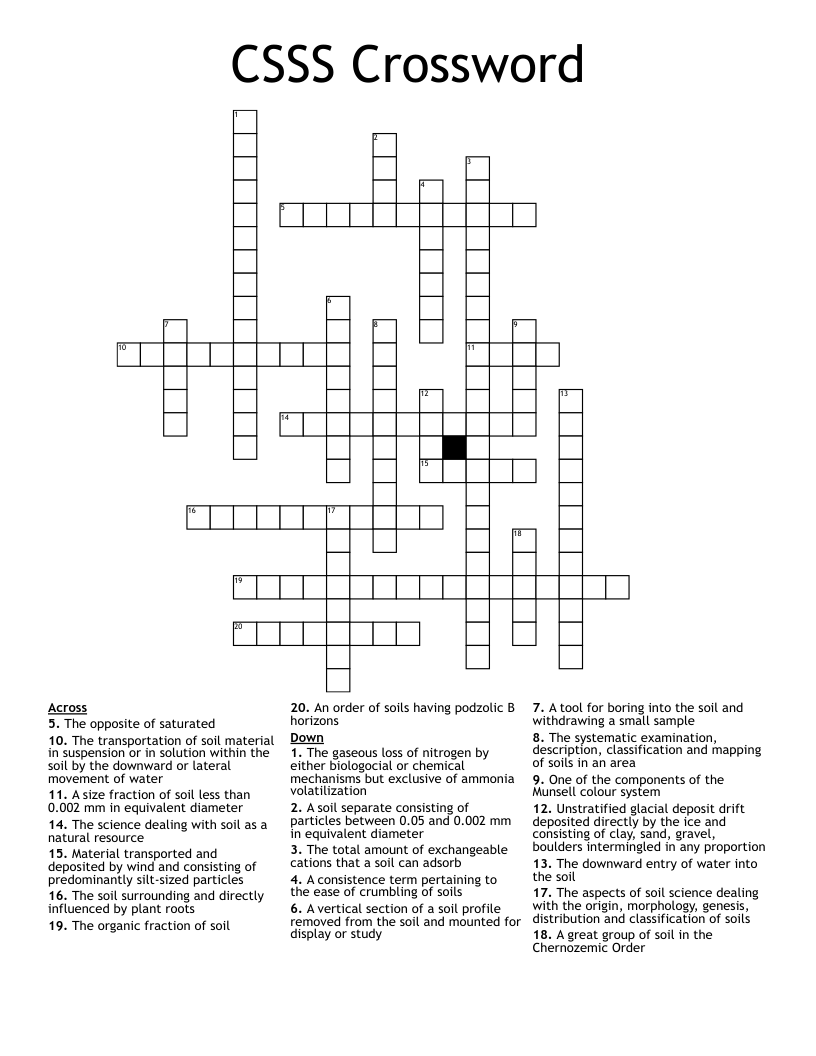 CSSS Crossword