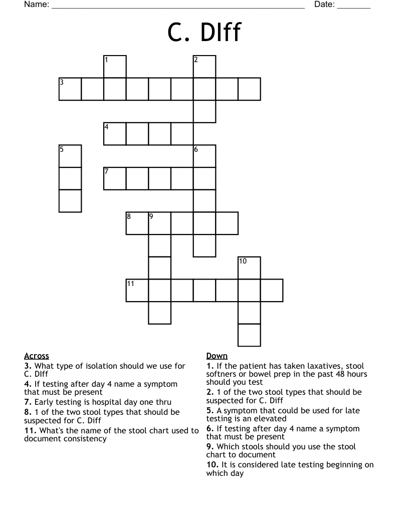 C. DIff Crossword