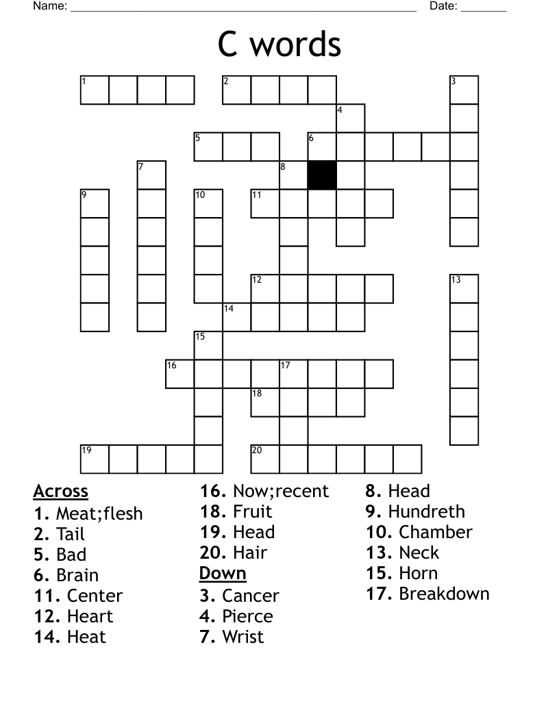 C words  Crossword