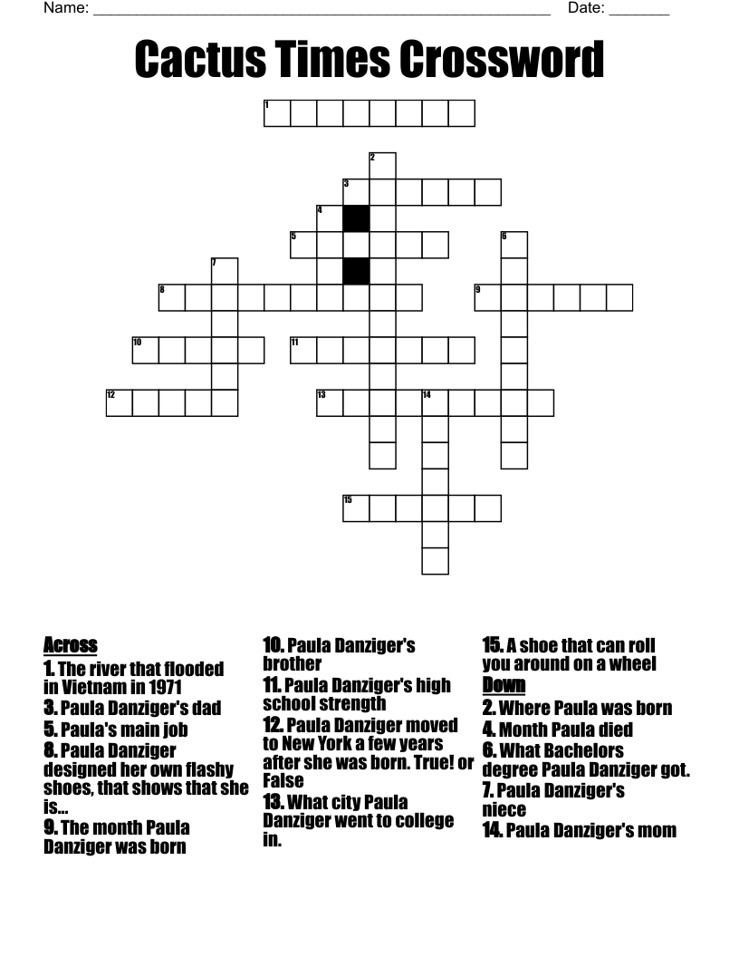 Cactus Times Crossword