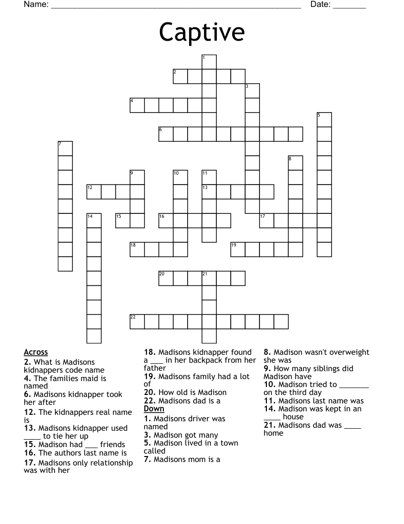 Captive Crossword