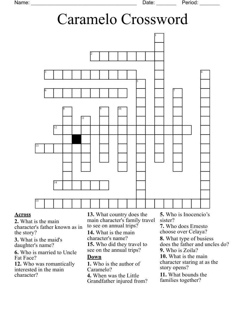 Caramelo Crossword