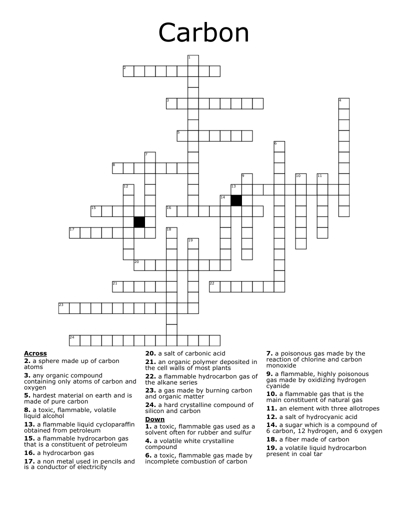 Carbon Crossword