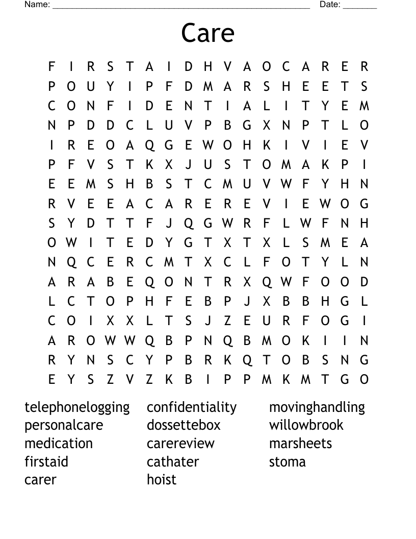 Care  Word Search