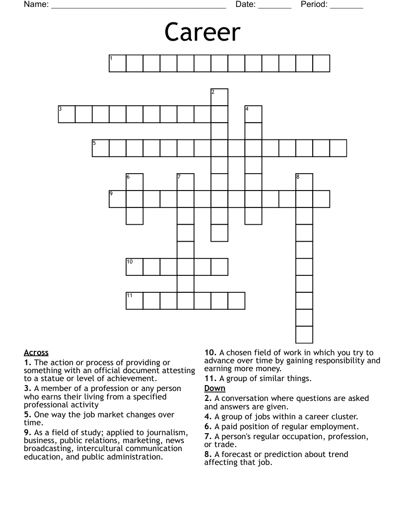 Career Crossword