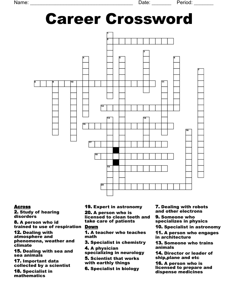 Career Crossword