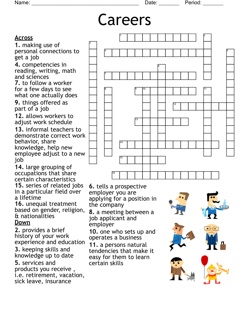 Careers Crossword