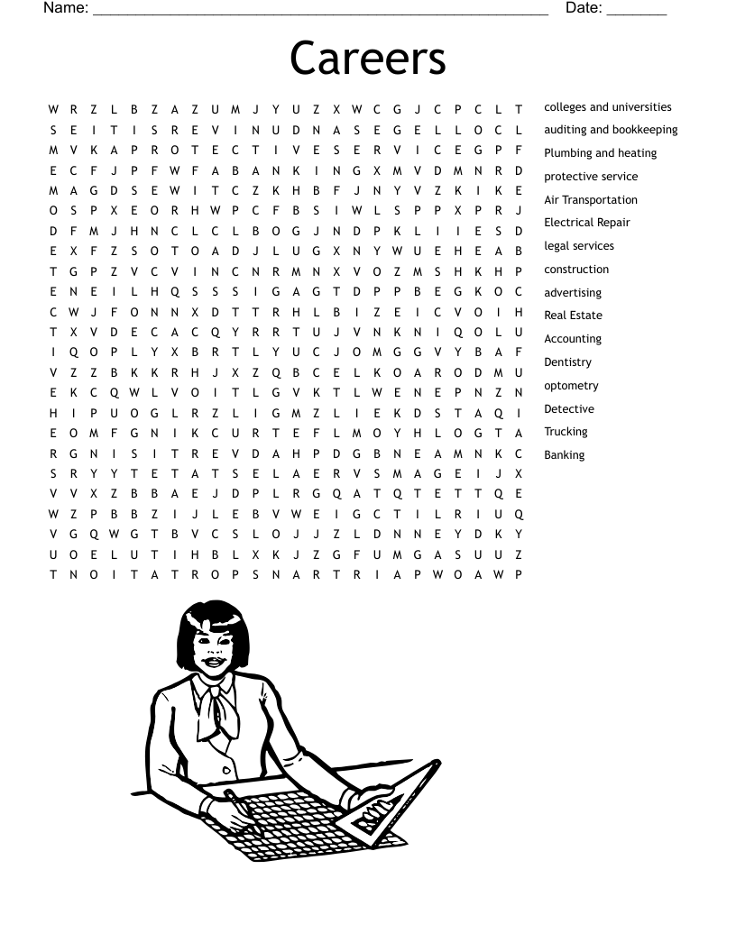 Careers  Word Search