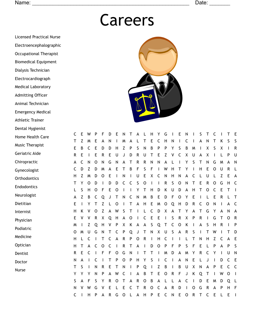 Careers Word Search
