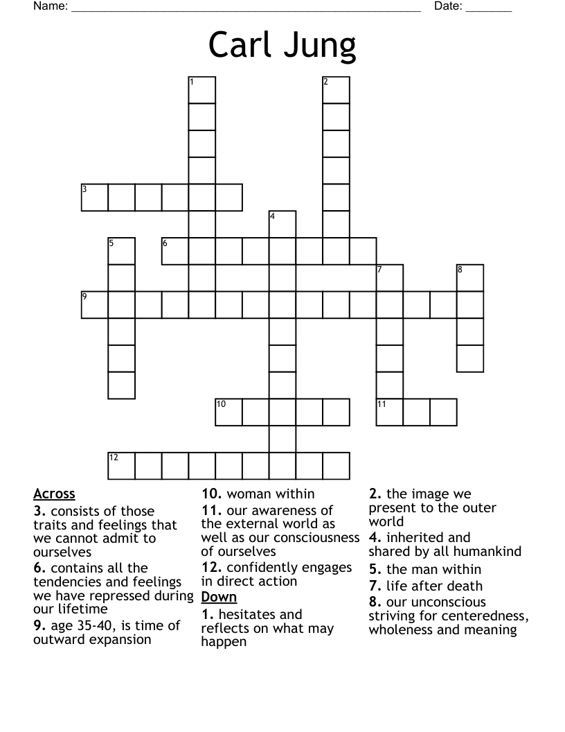 Carl Jung Crossword