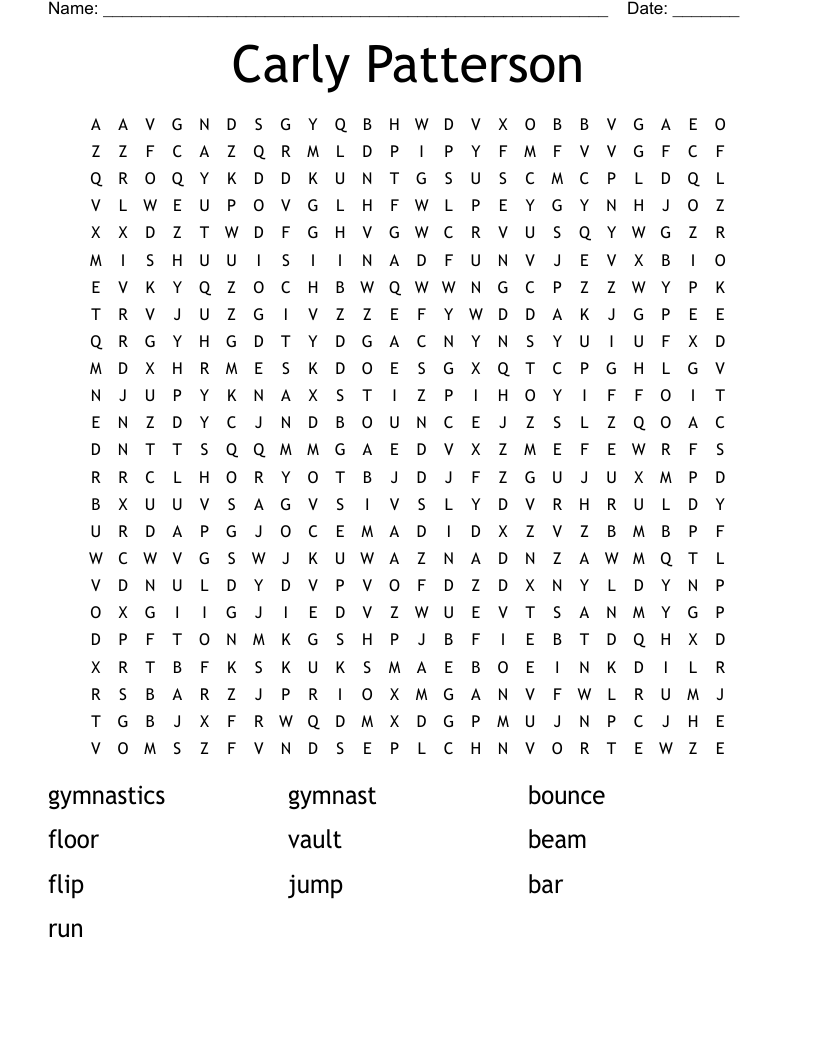Carly   Patterson Word Search