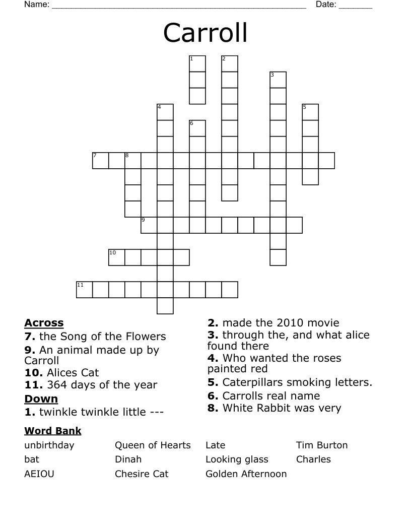 Carroll Crossword